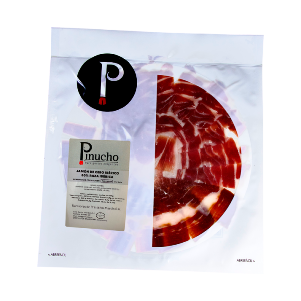 Jamón de cebo ibérico 50% raza ibérica loncheado