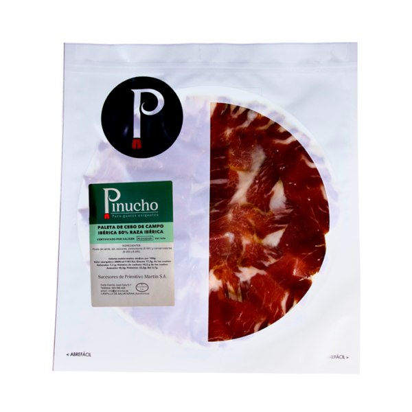 Paleta de cebo de campo ibérico 50% raza ibérica (loncheada)