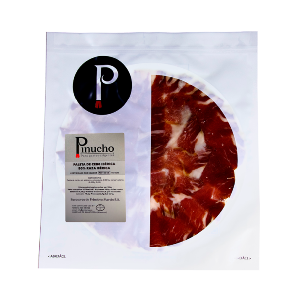 Paleta de cebo ibérico 50% raza ibérica (loncheada)